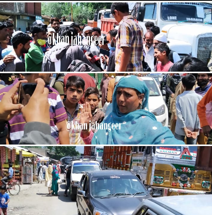 Water scarcity in Sopore village,locals stage protest
