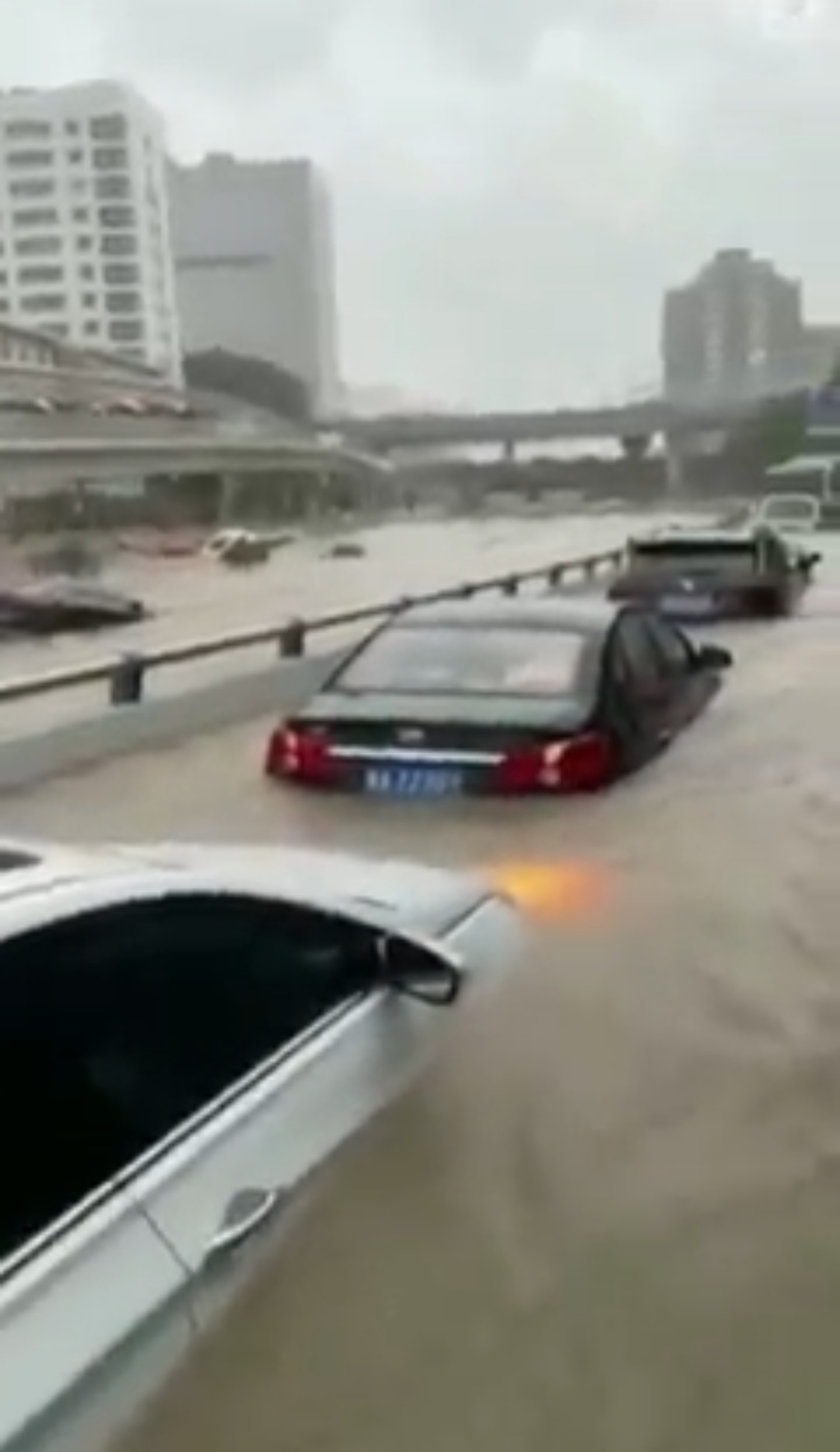Massive floods triggered by several days of rains in the city of Zhengzhou in China’s central Henan province