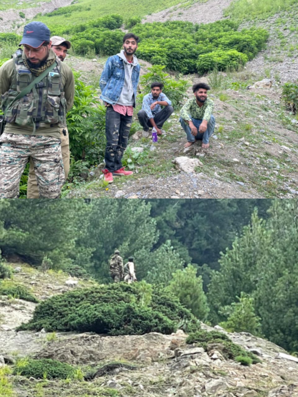 Police rescues a group of youth in Ganderbal