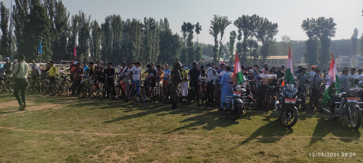 Cycling expedition held from Baramulla to Uri on the 75th anniversary of India’s Independence Day   