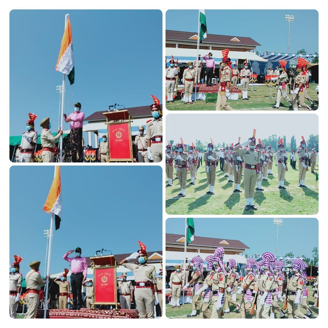 Full dress rehearsal for the Independence Day 202 held at Khushal Sports Stadium Sopore