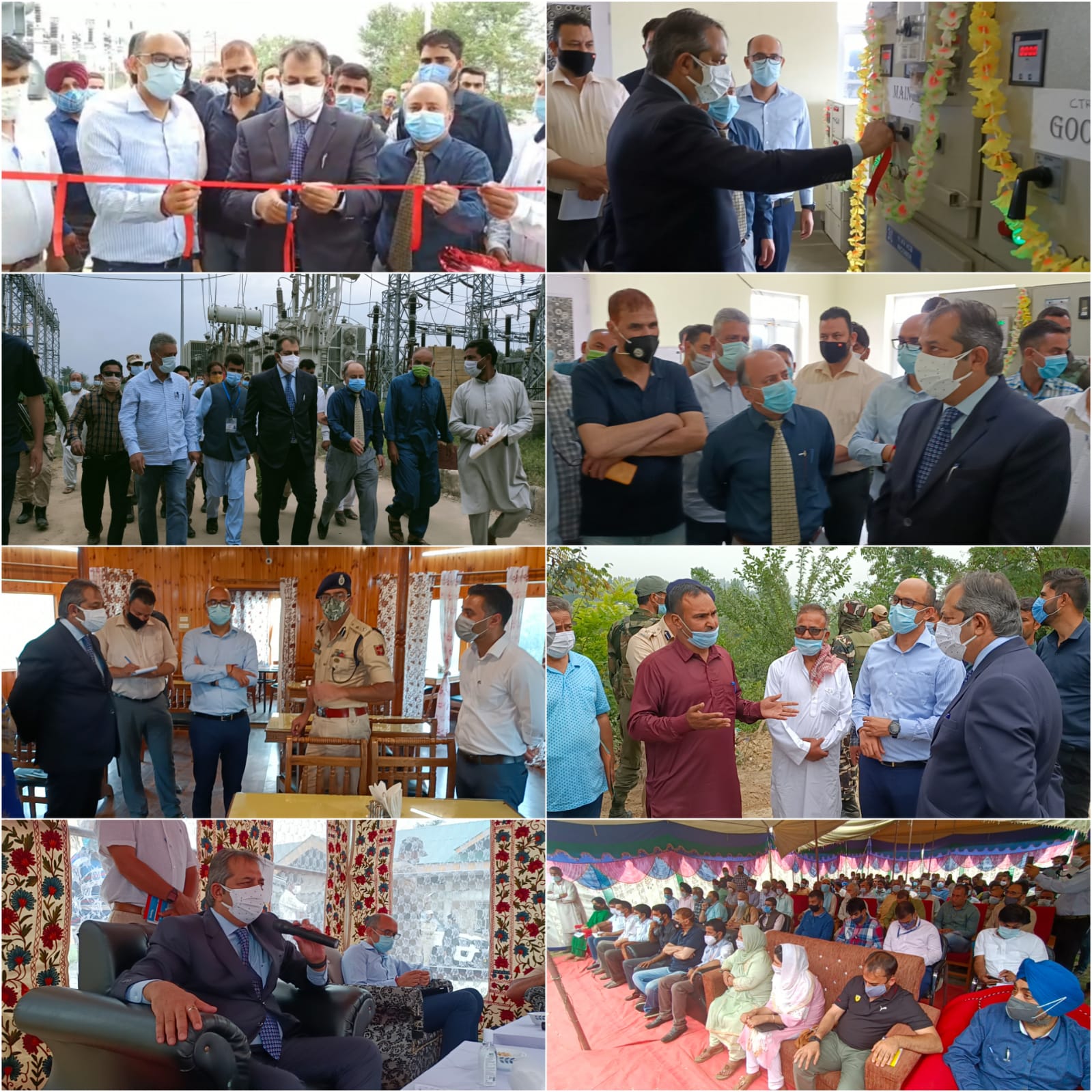 Advisor Baseer Khan Tours Pattan, Hygam, Palhalan and adjoining areas; Inaugurates 6.3 MVA 33/11KV Receiving Station at GoomAhmedpora