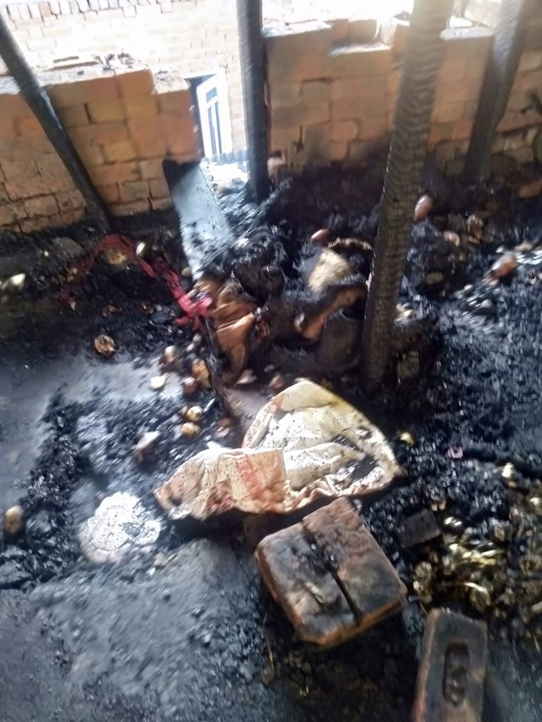Residential House, Cowshed Gutted in Blaze in Mandigam Qaziabad