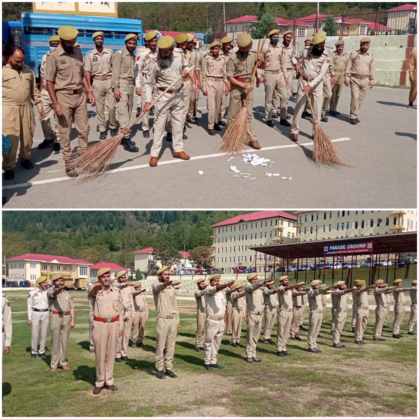 Swachhta Pledge Ceremony held by Handwara Police