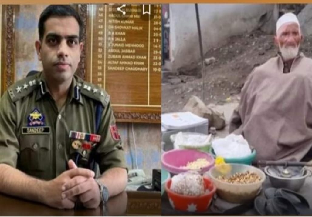 Saddened by the plight of 90 year old man’s , SSP Srinagar backed him as a son