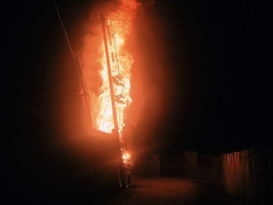 Transformer goes up in flames in Sopore’s Amargrah