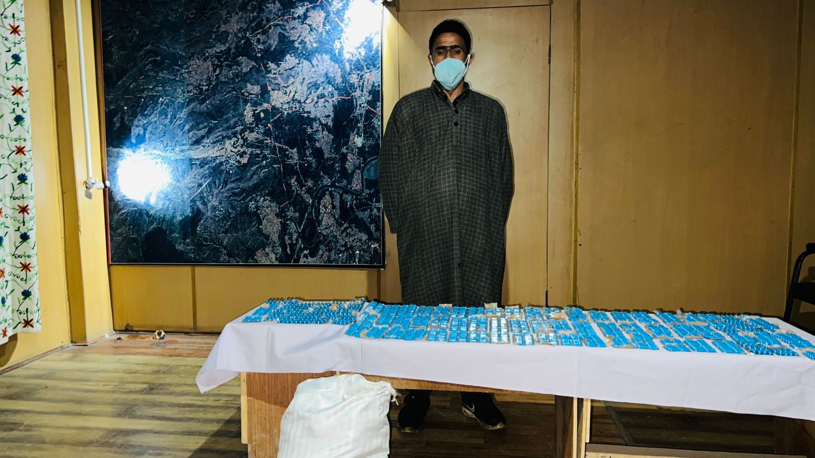 Sopore Police Busts Interstate Drug Racket, Notorious Drug Peddler/Supplier Arrested, Huge Quantity Of Psychotropic Substances Recovered