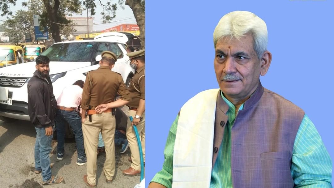 LG Manoj Sinha escapes unhurt in a road accident in UP