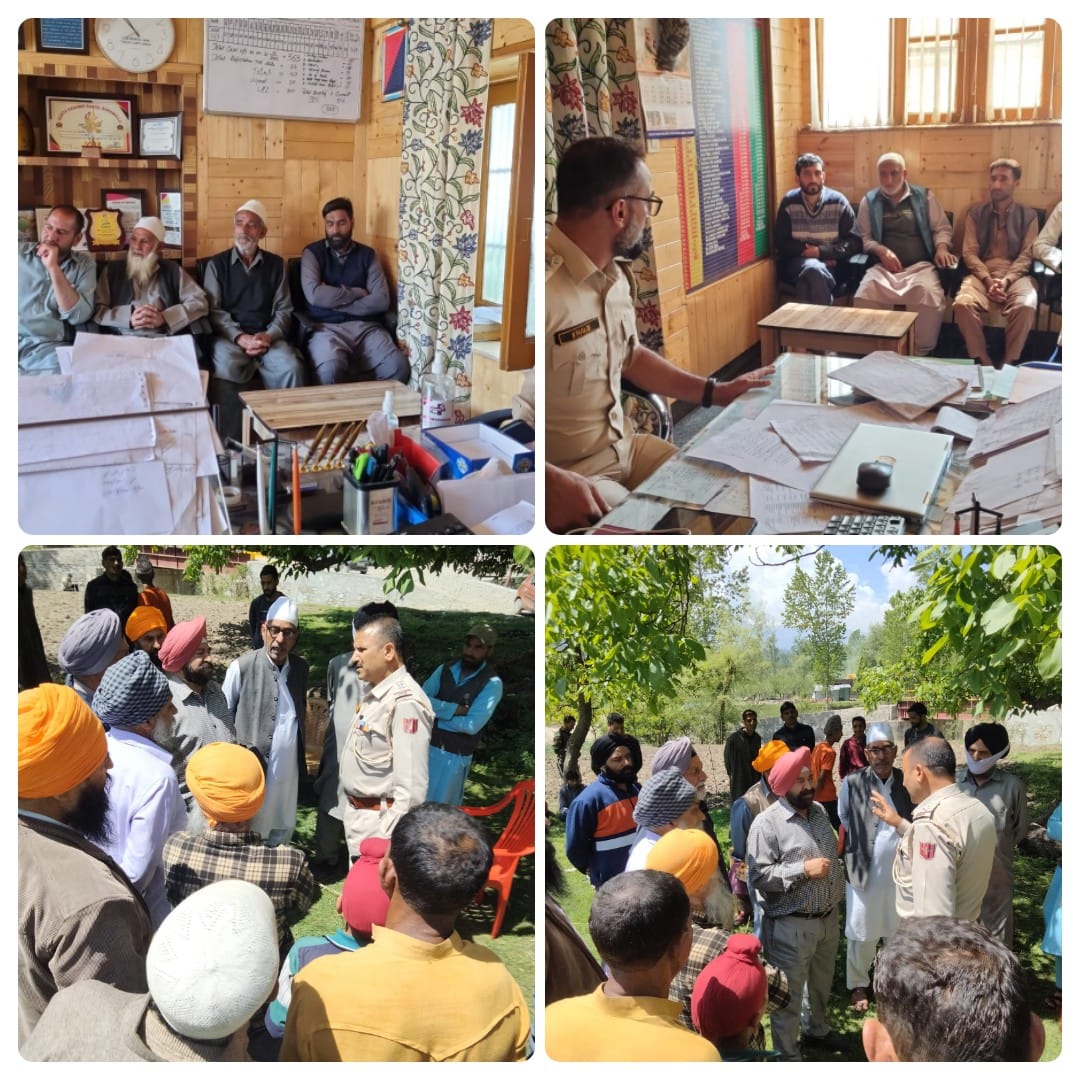 Police facilitates PCPG meetings in Sopore